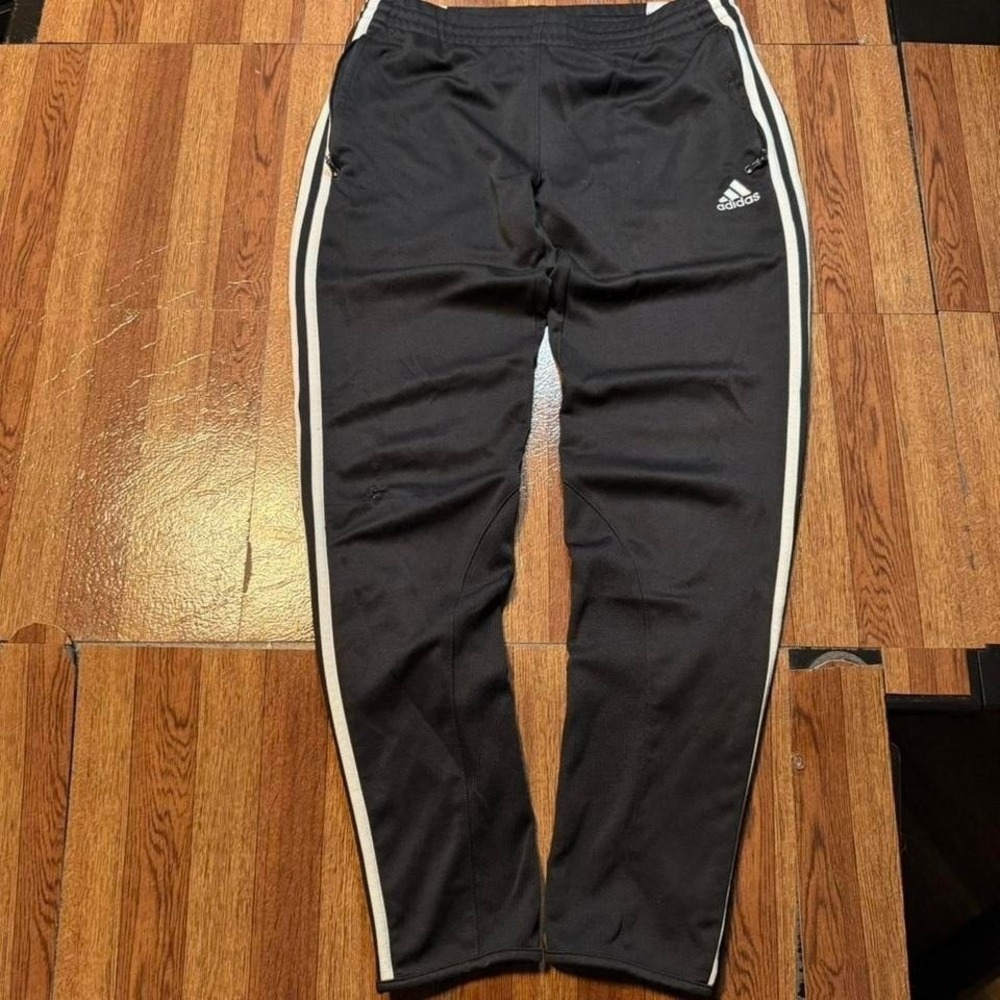Adidas Black White Striped Retro Tech Sportswear Track‎ Sweatpants Medium